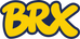 BRX logo with yellow letters and blue outline